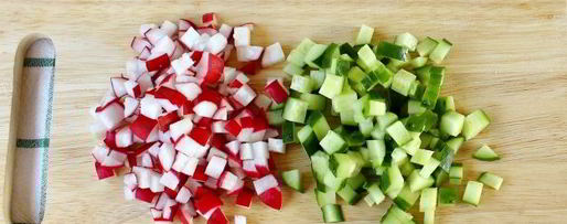 Шаг 6: окрошки с курицей на квасе