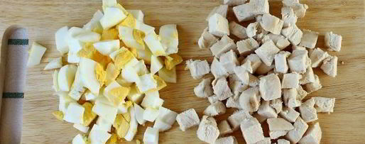 Шаг 8: окрошки с курицей на квасе