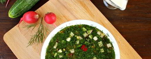 Шаг 10: окрошки с курицей на квасе