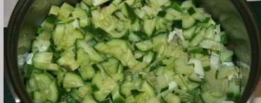 Шаг 3: окрошки с квасом и кефиром