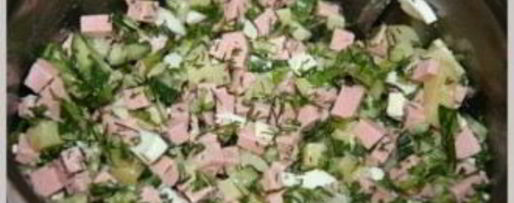 Шаг 4: окрошки с квасом и кефиром