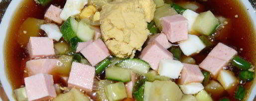 Шаг 3: окрошки с квасом