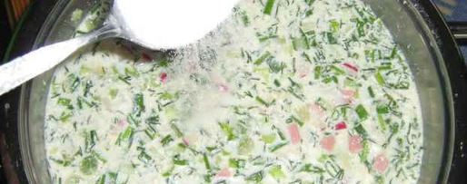 Шаг 35: окрошки с майонезом