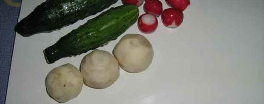 Шаг 20: окрошки с майонезом