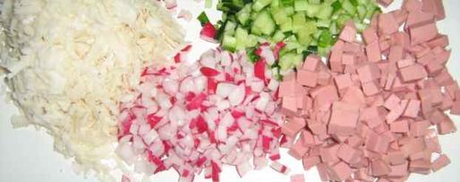 Шаг 23: окрошки с майонезом