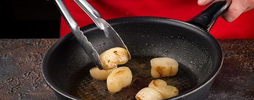 Шаг 1: окрошки с морскими гребешками