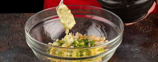 Шаг 3: окрошки с морскими гребешками