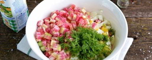 Шаг 4: окрошки с редькой