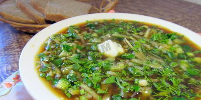 Рецепт постной окрошки на квасе