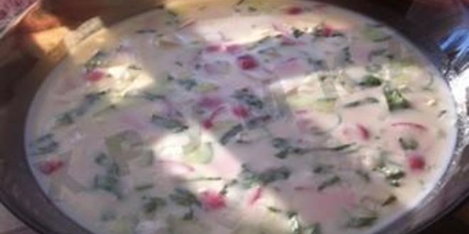 Рецепт сельдереевой окрошки на кефире