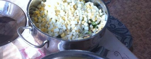 Шаг 3: сельдереевой окрошки на кефире