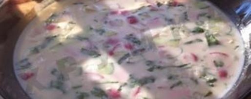 Шаг 5: сельдереевой окрошки на кефире