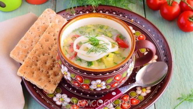 Рецепт Средиземноморской окрошки