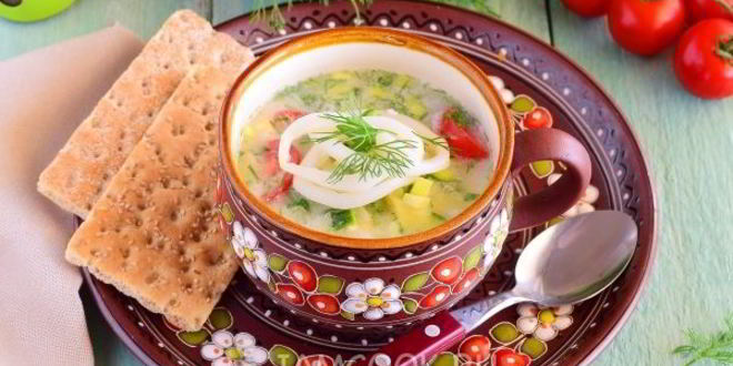 Рецепт средиземноморской окрошки