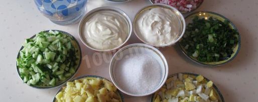 Шаг 6: вкусной окрошки на сметане и воде