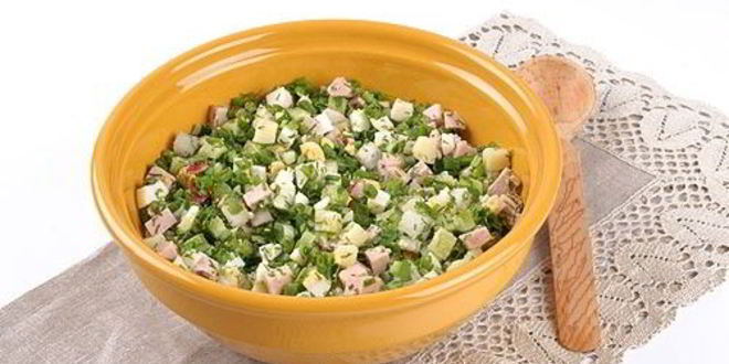 Рецепт закуски окрошка по-русски