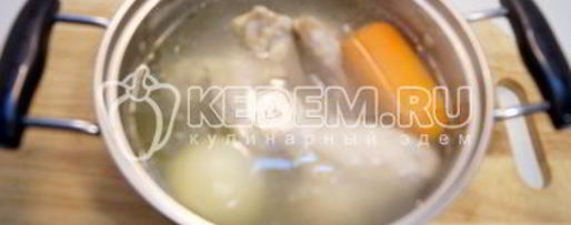 Шаг 2: куриного супа с овощами и фасолью