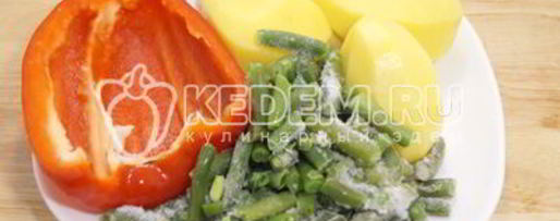 Шаг 3: куриного супа с овощами и фасолью