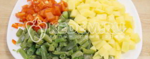 Шаг 4: куриного супа с овощами и фасолью