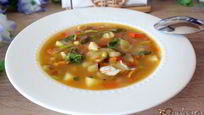 Рецепт Куриного супа с овощами и мелкой пастой
