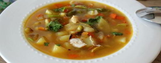 Шаг 9: куриного супа с овощами и мелкой пастой