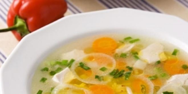 Рецепт куриного супа с рисом и овощами