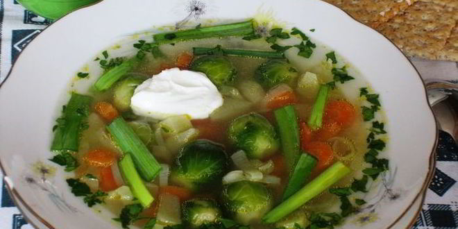 Рецепт легкого овощной супчик