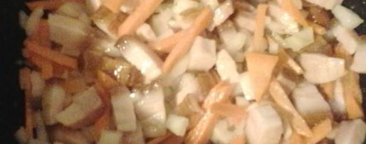 Шаг 1: минестроне с тыквой