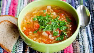 Рецепт Овощного боннского супа с имбирем