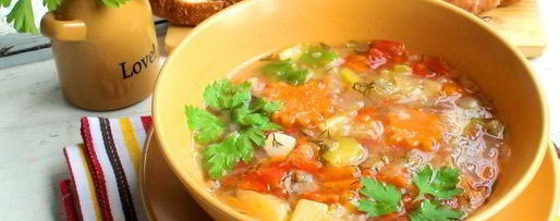 Шаг 6: овощного, летнего супчика с томатно-чесночными гренками