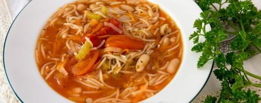 Шаг 16: овощного супа с фасолью и макаронами