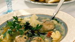 Рецепт Овощного супа с фрикадельками