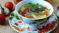 Рецепт Овощного супа с грибами