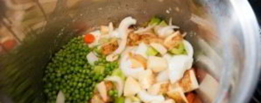 Шаг 3: овощного супа с курицей