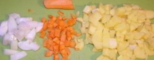 Шаг 1: овощного супа с семгой