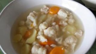 Рецепт Овощного супа с цветной капустой