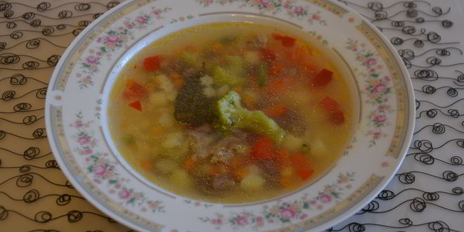 Рецепт овощного супа за 15 минут