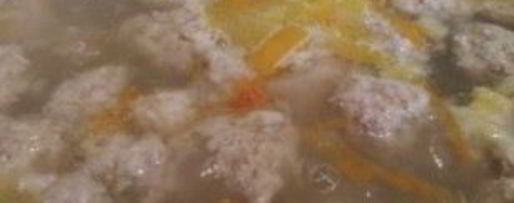 Шаг 6: супа с куриными фрикадельками и овощами