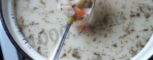 Шаг 1: супа с плавленым сыром и овощами