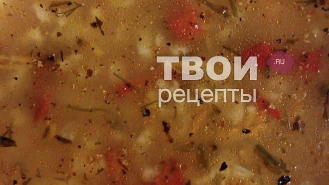 Рецепт Вегетарианского овощной суп с геркулесом