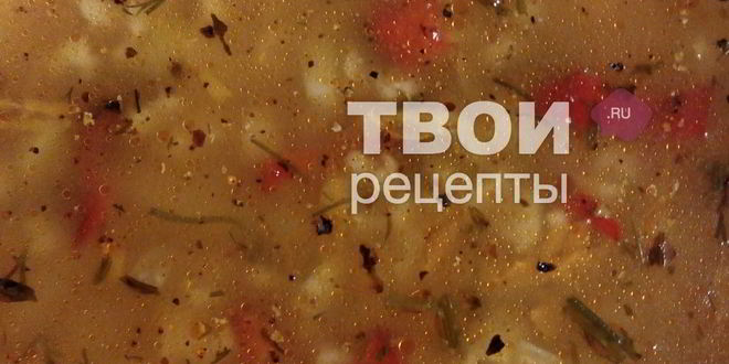 Рецепт вегетарианского овощной суп с геркулесом