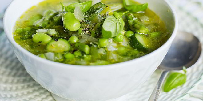 Рецепт весеннего минестроне