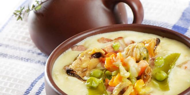 Рецепт английской похлебки из моллюсков