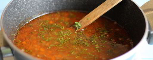 Шаг 8: чечевичной похлебки с говядиной