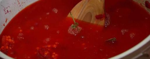 Шаг 5: чечевичной похлебки с капустой кале, свеклой и помидорами