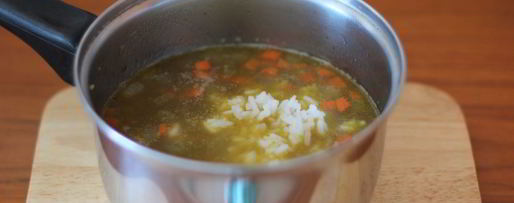 Шаг 5: чечевичной похлебки с курицей