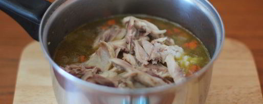 Шаг 6: чечевичной похлебки с курицей