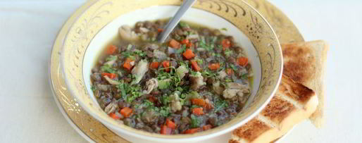 Шаг 9: чечевичной похлебки с курицей