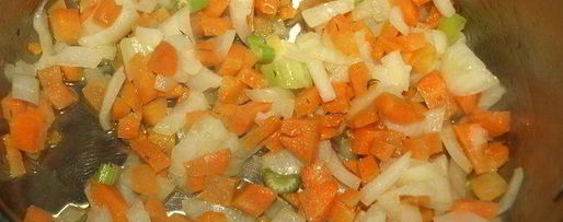 Шаг 3: чечевичной похлебки с овощами и пепперони