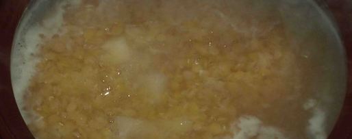 Шаг 1: чечевичной похлебки с сальчичоном